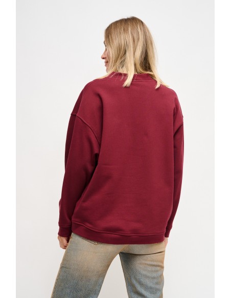Sweatshirt en coton avec épingles à bijoux Maryley