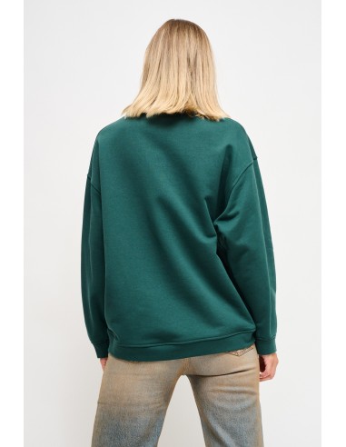 Sweatshirt en coton avec épingles à bijoux Maryley