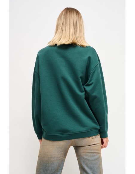 Sweatshirt en coton avec épingles à bijoux Maryley
