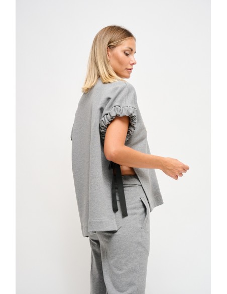 Mouwloze sweater met strikken aan de zijkanten Maryley