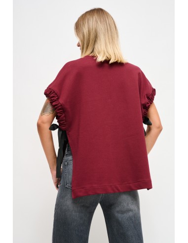 Maryley Sweatshirt sans manches avec rubans latéraux
