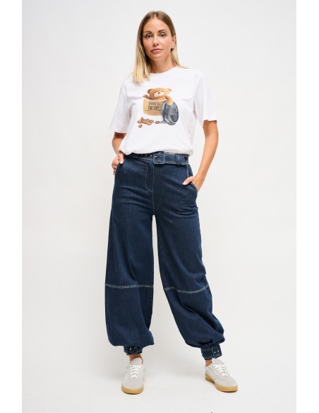 Jean baggy avec ceinture Maryley