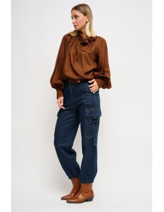 Jean cargo avec ceinture Maryley 2