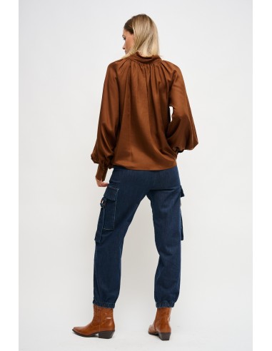 Jean cargo avec ceinture Maryley