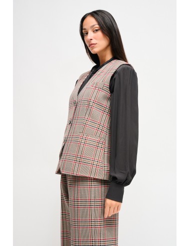 Geruit gilet Maryley