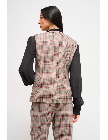 Gilet à carreaux Maryley