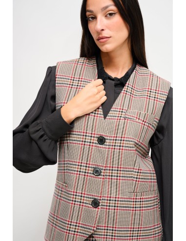 Geruit gilet Maryley