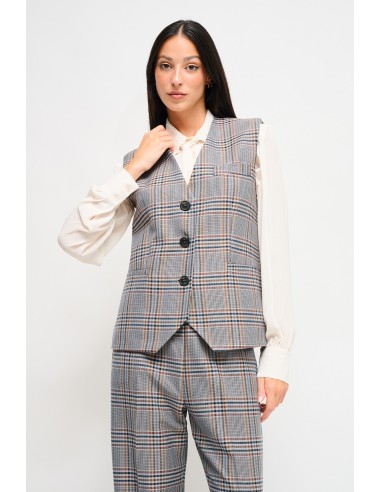 Gilet à carreaux Maryley