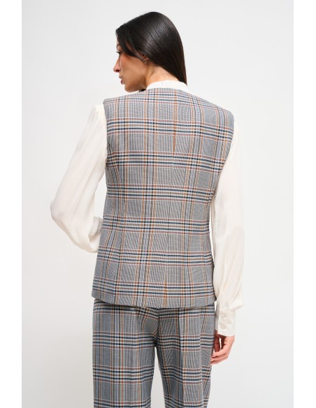 Geruit gilet Maryley