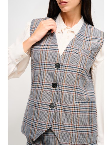 Gilet à carreaux Maryley