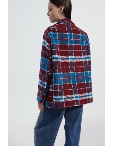 Veste-chemise à carreaux avec boutons Dixie