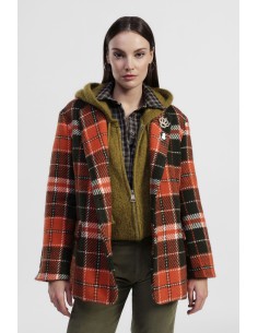 Veste-chemise à carreaux avec boutons Dixie