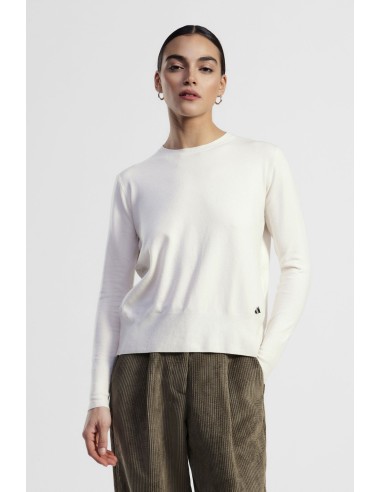 Pull à col ras du cou avec manches longues et détails dans le dos Dixie