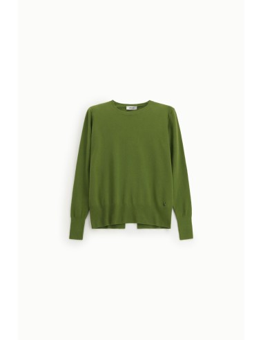 Pull à col ras du cou avec manches longues et détails dans le dos Dixie