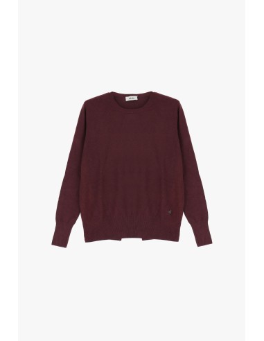 Pull à col ras du cou avec manches longues et détails dans le dos Dixie
