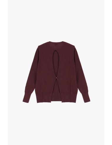 Pull à col ras du cou avec manches longues et détails dans le dos Dixie