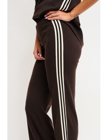 Pantalon en maille Maryley avec bandes latérales