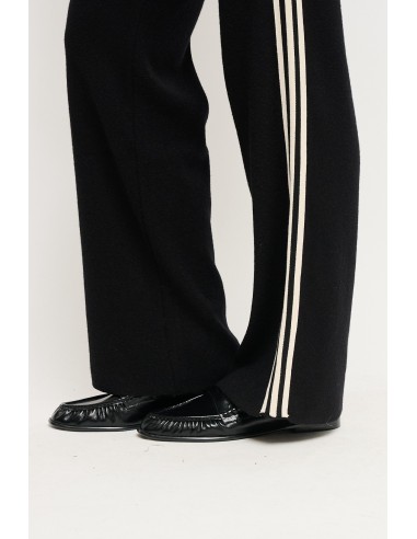 Pantalon en maille Maryley avec bandes latérales
