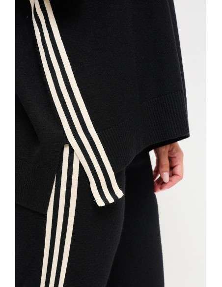 Gilets en tricot Maryley avec bandes latérales