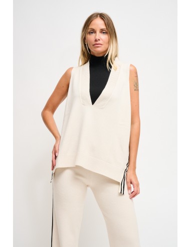 Gilets en tricot Maryley avec bandes latérales
