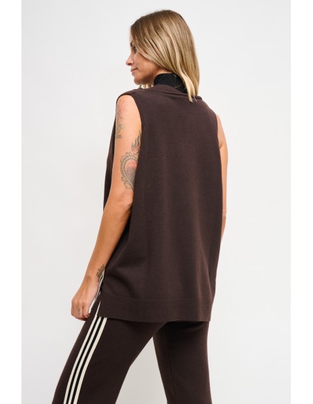 Gilets en tricot Maryley avec bandes latérales
