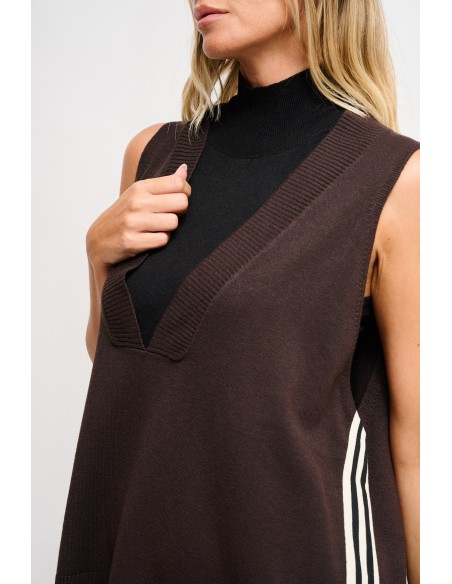Gilets en tricot Maryley avec bandes latérales