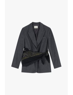 Blazer avec ceinture foulard nouée à la taille Dixie 2