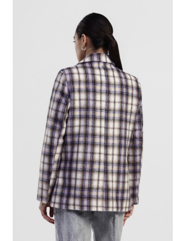Geruite blazer met klepzakken en sierknopen Dixie