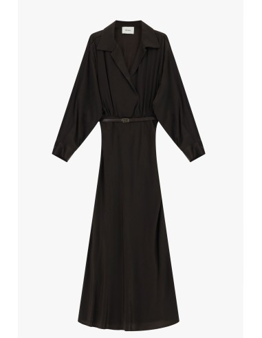 Robe longue avec ceinture et manches longues Dixie
