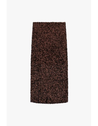 Dixie midi-rok met hoge taille en pailletten