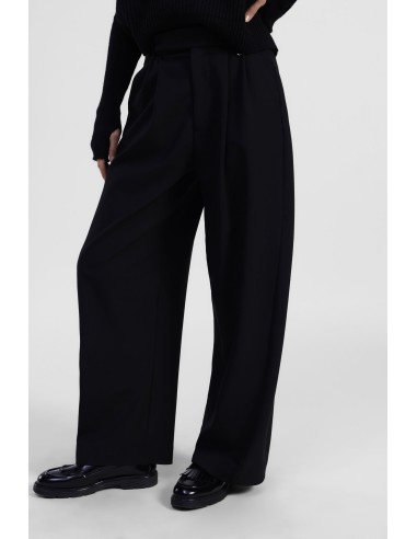 Pantalon ample taille haute à pinces Dixie