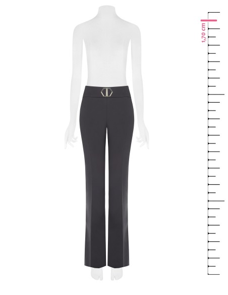 Technical Fabric Palazzo Trousers With Belt And Buckle Rinascimento