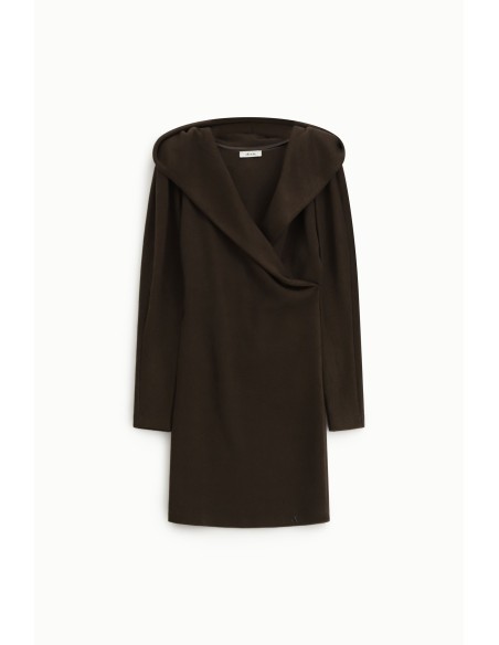 Robe courte à décolleté croisé profond Dixie