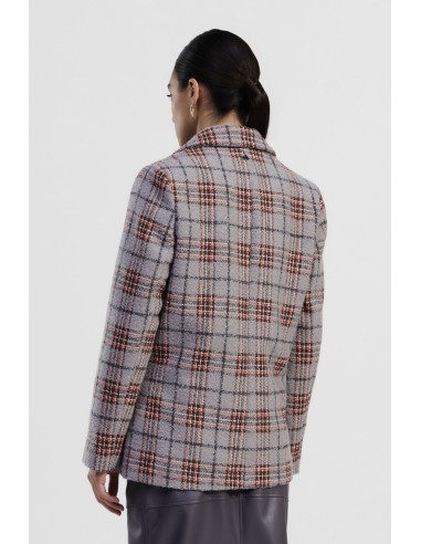Blazer à carreaux avec revers et boutons Dixie