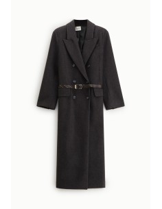 Manteau long croisé avec ceinture cloutée Dixie 2