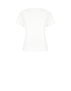 Regular katoenen T-shirt met geborduurd hartje van Rinascimento 2
