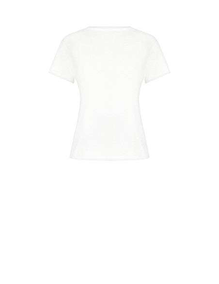 Regular katoenen T-shirt met geborduurd hartje van Rinascimento