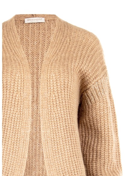 Gilet cardigan en maille torsadée avec détails en sequins Rinascimento