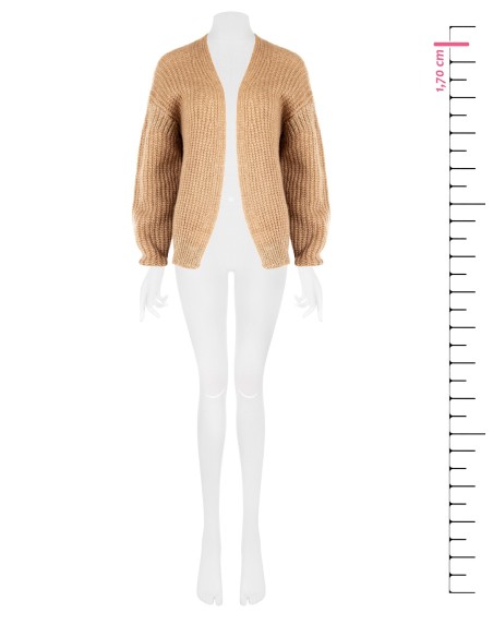 Gilet cardigan en maille torsadée avec détails en sequins Rinascimento