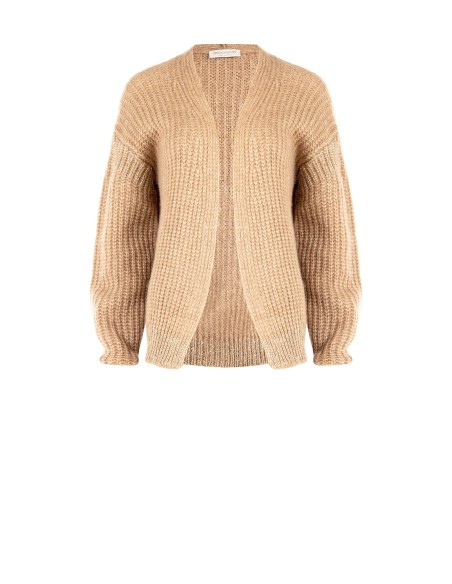 Gilet cardigan en maille torsadée avec détails en sequins Rinascimento