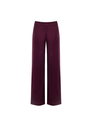 Pantalon palazzo en mélange de coton structuré Rinascimento