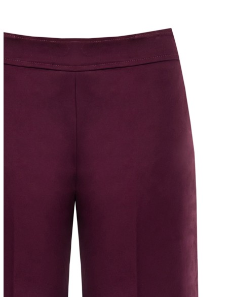 Pantalon palazzo en mélange de coton structuré Rinascimento