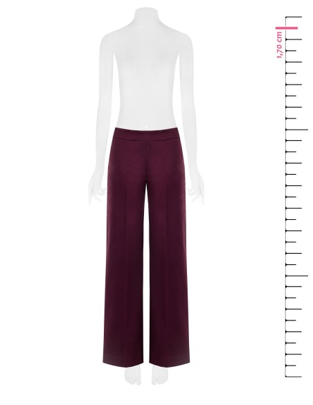Pantalon palazzo en mélange de coton structuré Rinascimento