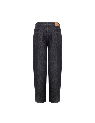 Jean wide leg avec étiquette logo sur la poche arrière Rinascimento