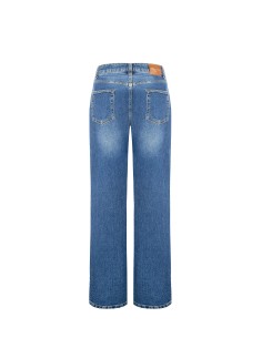 Straight jeans met logolabel op de achterzak Rinascimento 2