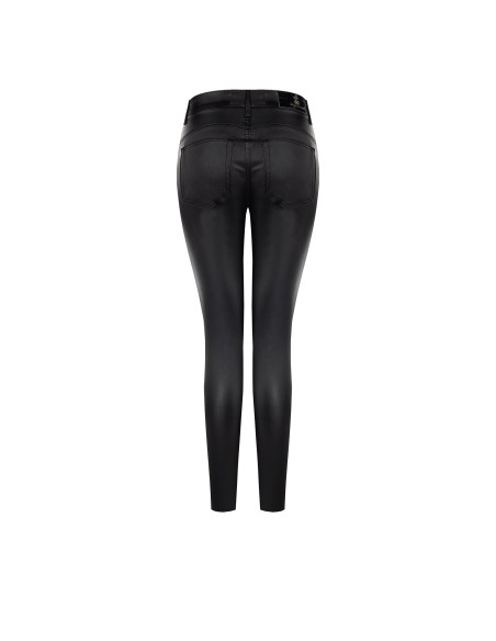 Pantalon skinny en tissu extensible effet cuir Rinascimento