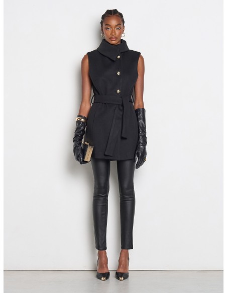 Pantalon skinny en tissu extensible effet cuir Rinascimento