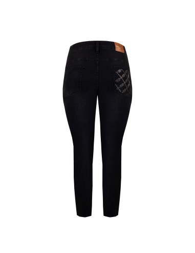 Jean skinny curvy avec strass sur la poche arrière Rinascimento Curvy