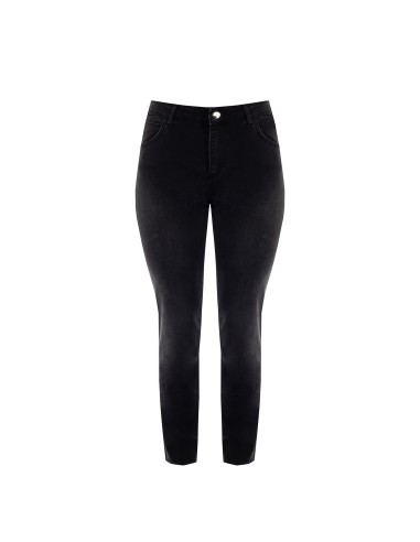Curvy skinny jeans met strass op de achterzak van Rinascimento Curvy