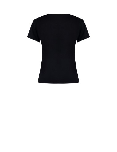 Regular T-shirt van katoen met flockprint van vrouwelijke figuren van Rinascimento